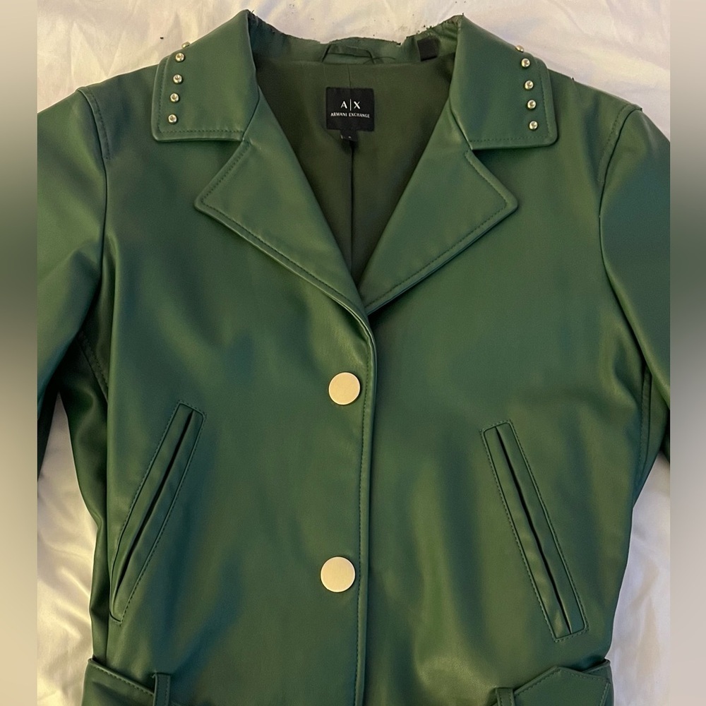 Armani Exchange Faux Leather Jacket - Picture 5 of 6